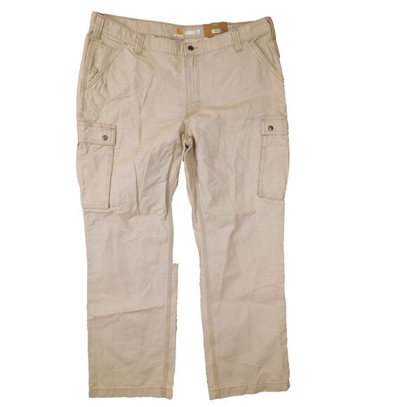 Carhartt Men's Relaxed Fit Rugged Cargo Khaki Pants 2015‎ size 42x32 NWT - Picture 1 of 12